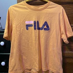 Bright orange t shirt